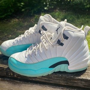Light Aqua Jordan 12s